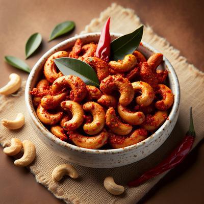 Devilled Chilli Cashews with Curry Leaves